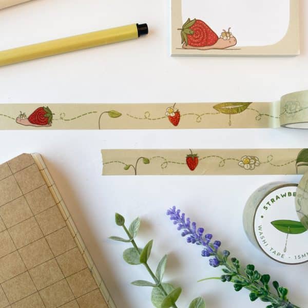 Strawberry Snail Washi Tape - Image 5