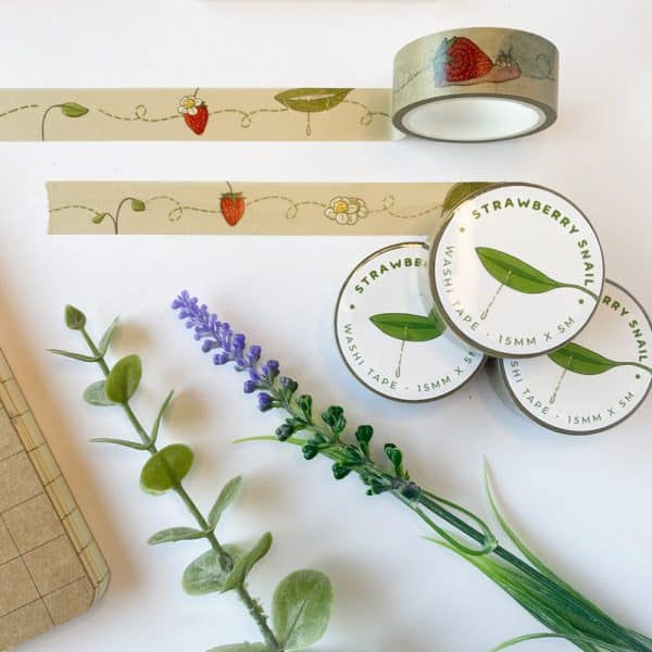 Strawberry Snail Washi Tape - Image 6