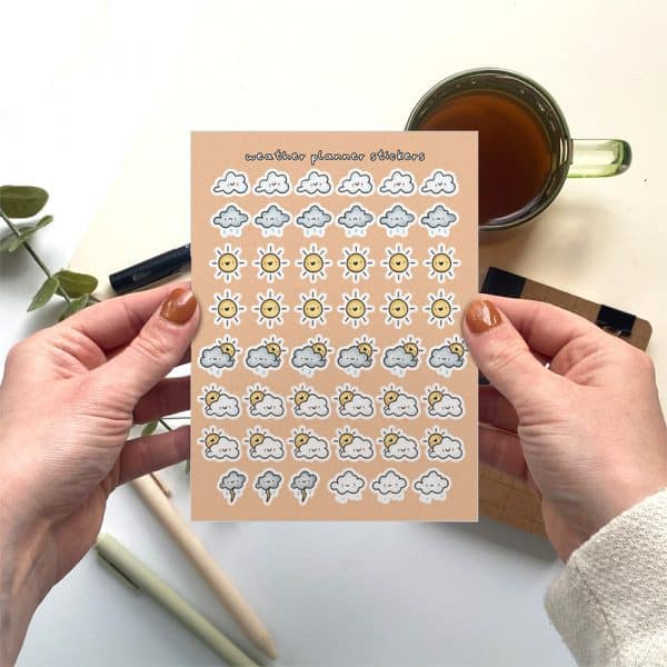 Weather Sticker Sheet