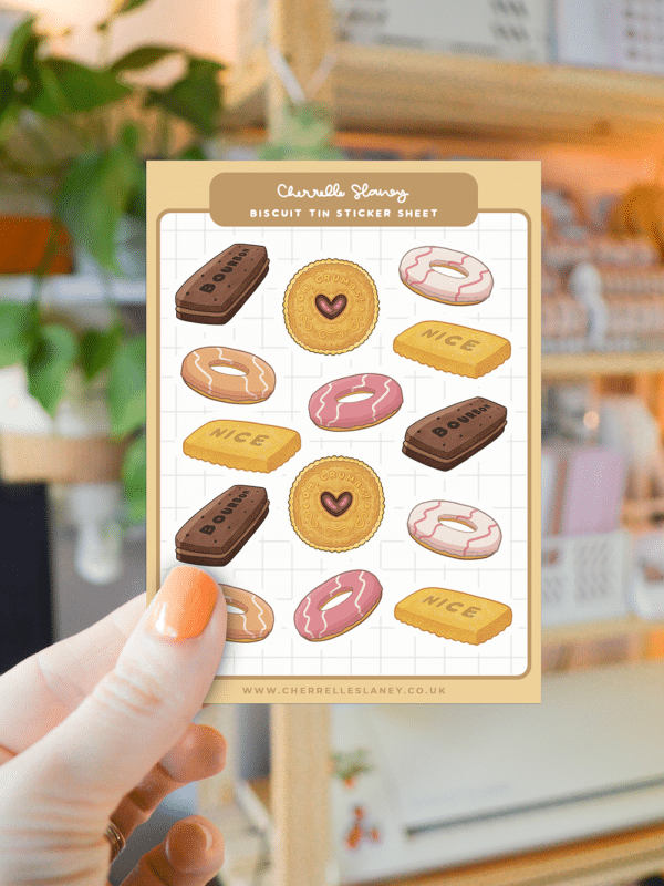 Biscuit Tin Sticker Sheet
