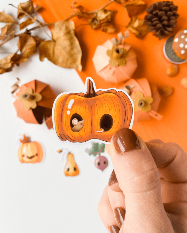 Paper Pumpkin Sticker Pack - Image 5