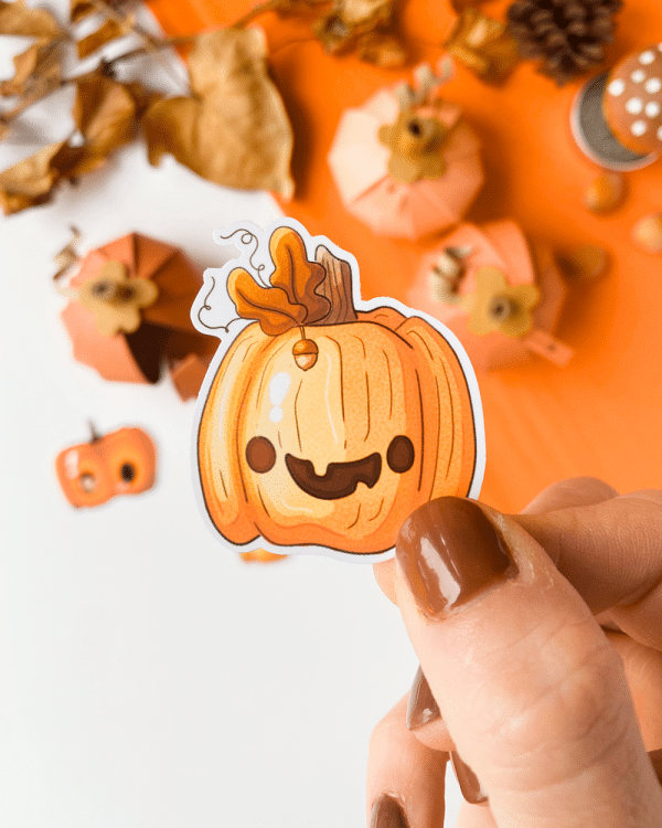 Paper Pumpkin Sticker Pack - Image 6