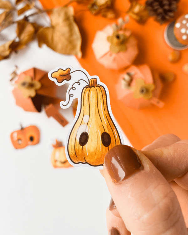 Paper Pumpkin Sticker Pack - Image 7