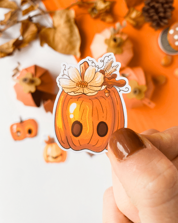 Paper Pumpkin Sticker Pack - Image 9