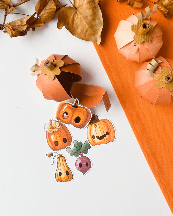 Paper Pumpkin Sticker Pack - Image 10