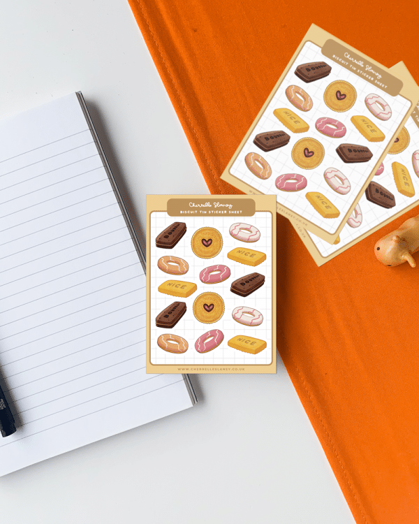 Biscuit Tin Sticker Sheet - Image 5