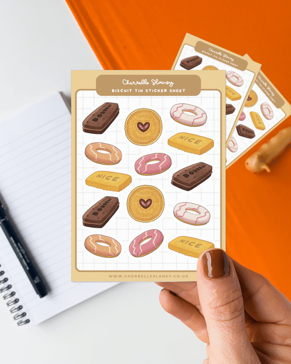 Biscuit Tin Sticker Sheet - Image 6