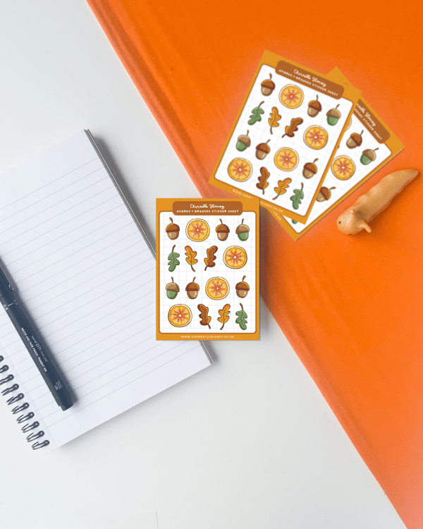 Acorns & Oranges Sticker Sheet - Image 7