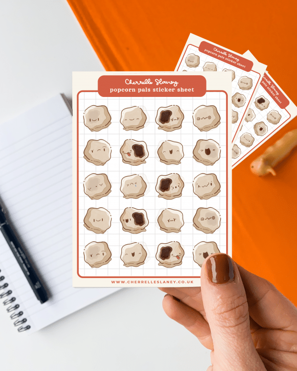 Popcorn Pals Sticker Sheet - Image 6