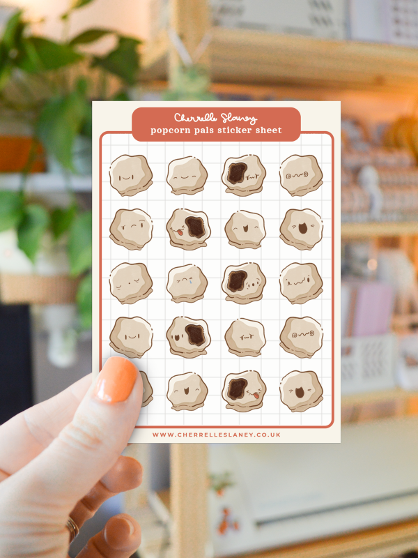 Popcorn Pals Sticker Sheet