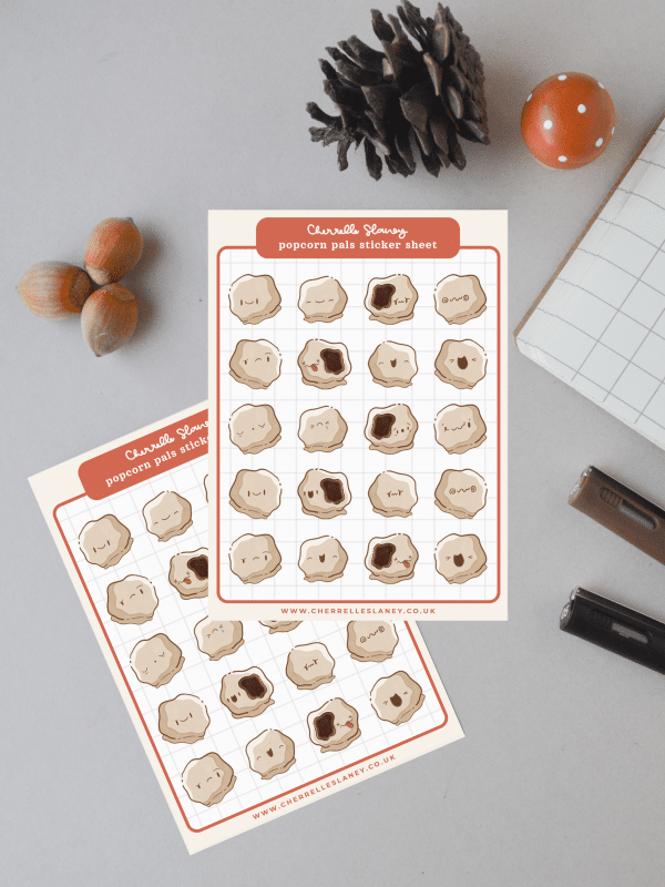 Popcorn Pals Sticker Sheet - Image 2