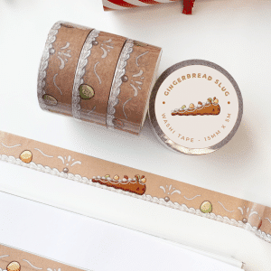 Gingerbread Slug Washi Tape