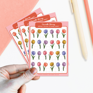 Spring Tulips Sticker Sheet